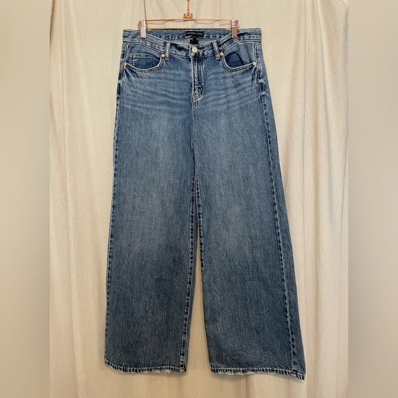 Sincerely Jules Blue Vintage Style Wide Leg Jeans - Picture 1 of 5